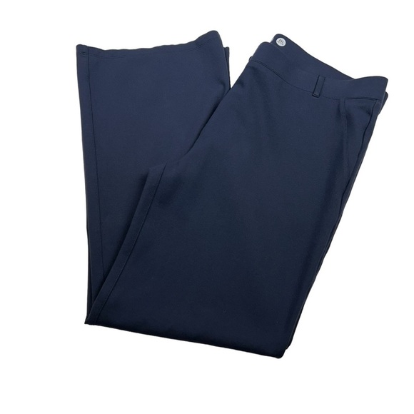 Betabrand Navy Pull On Straight Leg Pants - Picture 5 of 10
